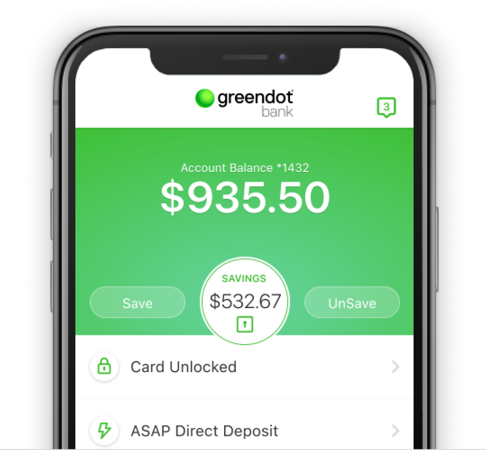 Or deposit checks using the Green Dot app