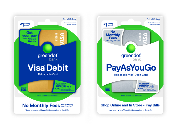 Visa debit and pay as you go cards