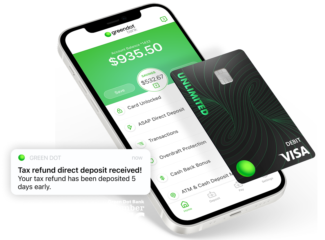 Mobile app with visa card